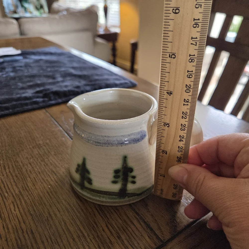 Studio Pottery Syrup Or Cream Pitcher